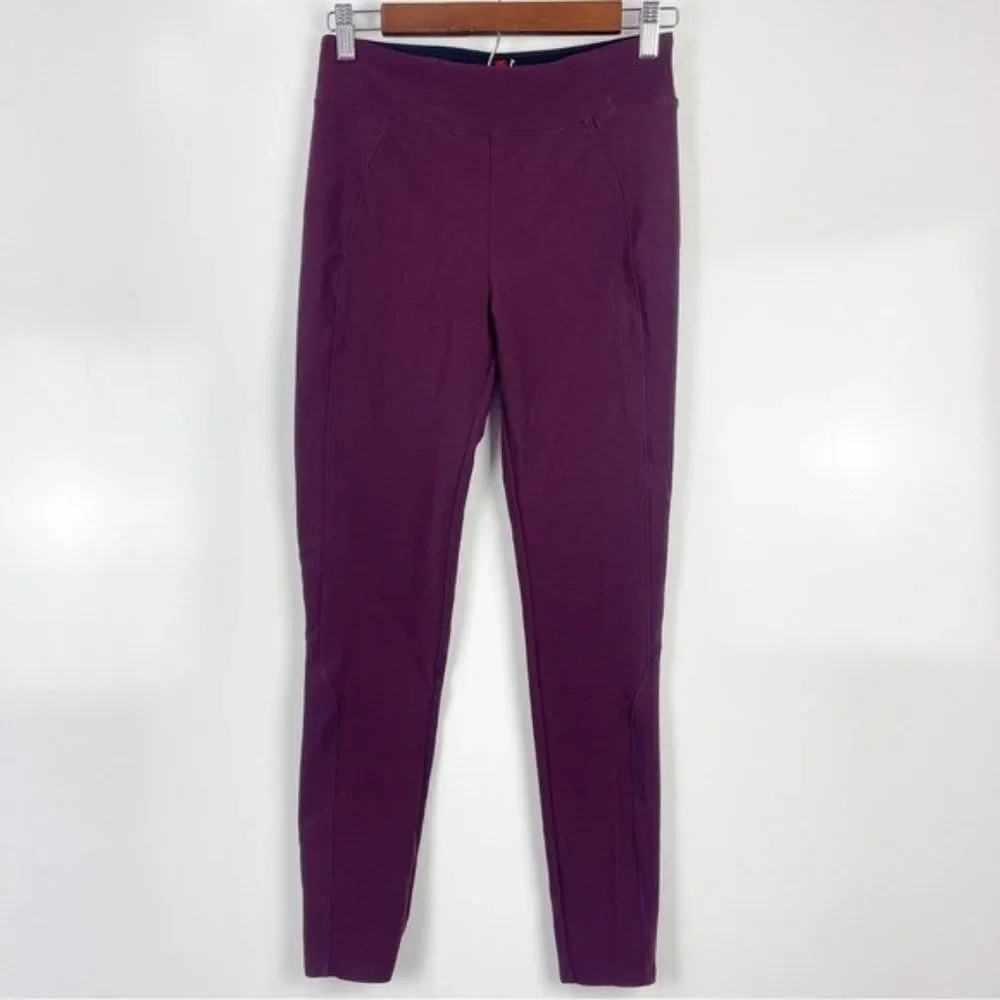 SPANX Micro Ribbed Control Top Skimmer Ankle Leggings Women's Size Medium